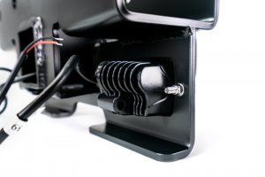 Jeep Wrangler JL Bolt-On Hitch w/ Lights - Rear - DV8 Offroad - Satin Dual Powder Coat - `07-`22