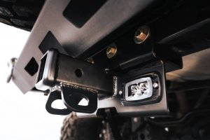 Jeep Wrangler JL Bolt-On Hitch w/ Lights - Rear - DV8 Offroad - Satin Dual Powder Coat - `07-`22