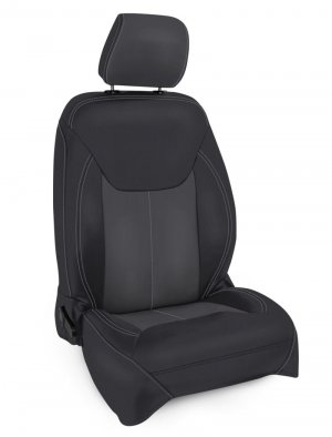 Jeep Wrangler JK Seat Covers - Front - PRP Seats - Black/Grey - `13-`18