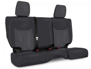 Jeep Wrangler JK Seat Covers - Rear - PRP Seats - Black/Grey - `13-`18