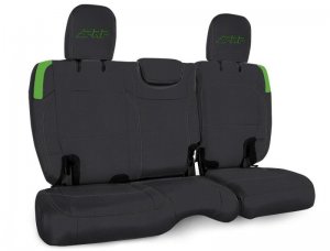 Jeep Wrangler JL Seat Covers - Rear - PRP Seats - Black/Green - 2018