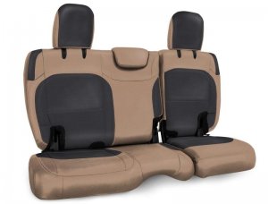 Jeep Wrangler JL Seat Covers - Rear - PRP Seats - Black/Tan - `18-`24