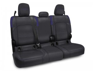 Jeep Gladiator Rear Seat Covers - PRP Seats - With no Armrest - Black/Purple - 2020