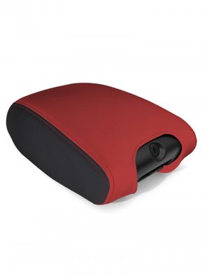 Jeep Wrangler JK Center Console Cover - PRP Seats - Black/Red - `11-`18