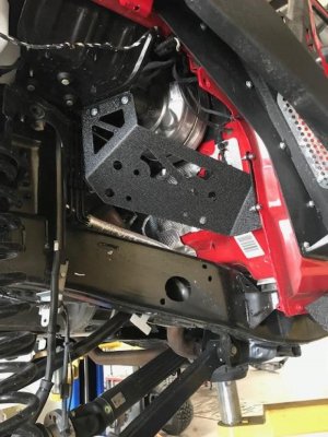 Jeep Gladiator Compressor Mount - DV8 Offroad - Engine Bay Mount - Black - 3.6L - 2020