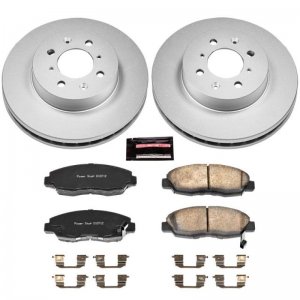 Honda Civic Brake Kit - Front - PowerStop - GEOMET Coated Rotors + Z17 Ceramic Pads - `96-`05