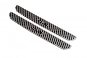 Jeep Gladiator Sill Plates - Front - DV8 Offroad - DV8 Logo - Black - 2020+