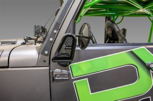 Jeep Wrangler JK Mirror Housings - DV8 Offroad - Tubular Trail - Black - `07-`18
