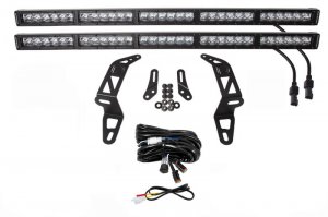 Jeep Gladiator LED Light Bars - Front - Diode Dynamics - SS30 Bumper Bracket Kit - Driving Dual - White - `18-`21