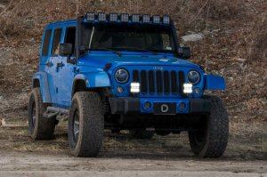 Jeep Wrangler JK LED Pod Light Kit - Diode Dynamics - Sport - Yellow - `07-`18