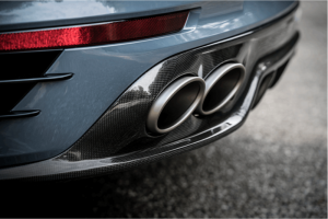 Porsche 911 Diffuser - Rear - Akrapovic - High Gloss - Carbon Fiber - `16-`17