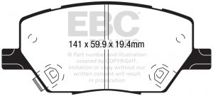 Jeep Renegade Brake Pads - Front - EBC - Yellowstuff 