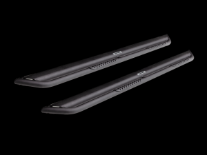 Jeep Wrangler JL Dominator Extreme DS SideSteps Complete Kit - Go Rhino - Black Powdercoat - `18-`20