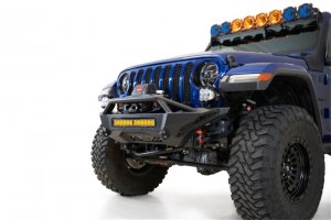 Jeep Gladiator Bumper - Front - Addictive Desert Designs - Stealth Fighter - Hammer Black, Satin Black - `18-`23