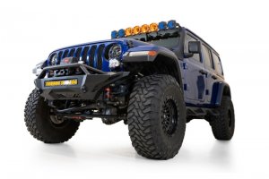 Jeep Gladiator Bumper - Front - Addictive Desert Designs - Stealth Fighter - Hammer Black, Satin Black - `18-`23