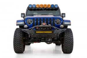 Jeep Gladiator Bumper - Front - Addictive Desert Designs - Stealth Fighter - Hammer Black, Satin Black - `18-`23