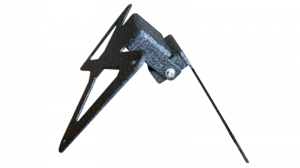 Jeep Wrangler JL License Plate Bracket - Fishbone Offroad - Aluminum - Black - 2018