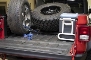 Jeep Gladiator In-Bed Tire Carrier - Fishbone Offroad - Black - 2020+