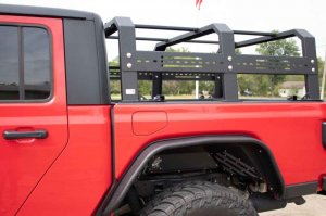 Jeep Gladiator Truck Bed Rack - Fishbone Offroad - Full Tackle Rack - Black Powdercoat - 2020+