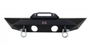 Jeep Wrangler JK Front Winch Bumper - Front - Fishbone Offroad - Manowar - Black - `07-`18