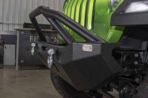 Jeep Gladiator Bumper - Front - Fishbone Offroad - Mid-Width Winch - Black textured powder coat - 2020