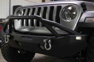 Jeep Gladiator Bumper - Front - Fishbone Offroad - Mid-Width Winch - Black textured powder coat - 2020
