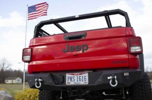 Jeep Gladiator Bumper - Rear - Fishbone Offroad - Mako - Black textured powder coat - 2020+