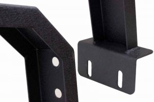 Jeep Gladiator Truck Bed Rack - Fishbone Offroad - Half Height Tackle Rack - Black - 2020+