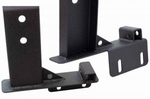 Jeep Gladiator Truck Bed Rack - Fishbone Offroad - Half Height Tackle Rack - Black - 2020+