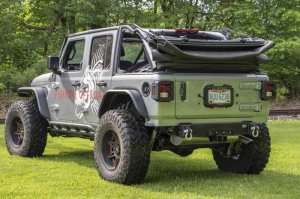 Jeep Wrangler JL Rear Bumper Delete - Rear - Fishbone Offroad - Black Powder Coated - 2018