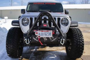 Jeep Gladiator Body Armor - Front - Fishbone Offroad - Barracuda Stinger Bar - 2020