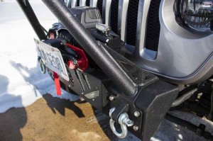 Jeep Gladiator Body Armor - Front - Fishbone Offroad - Barracuda Stinger Bar - 2020
