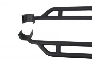 Jeep Wrangler JK Rock Sliders - Fishbone Offroad - Black Textured - `07-`18