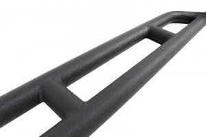 Jeep Wrangler JK Rock Sliders - Fishbone Offroad - Twin tube design - Black Textured Powdercoat - `07-`18