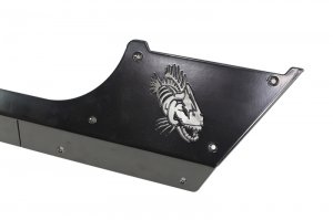 Jeep Wrangler JK Rocker Guard - Fishbone Offroad - Scale Armor - Gloss Black - `07-`18