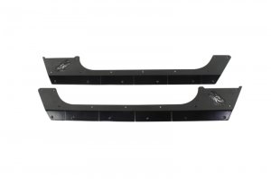 Jeep Wrangler JK Rocker Guard - Fishbone Offroad - Scale Armor - Gloss Black - `07-`18