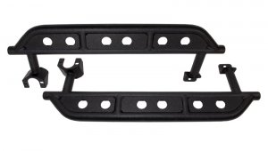 Jeep Wrangler JL Side Steps - Fishbone Offroad - Black - 2018