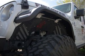 Jeep Gladiator Fender Flares - Front - Fishbone Offroad - Steel - Black - 2020+