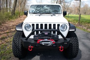 Jeep Gladiator Fender Flares - Front - Fishbone Offroad - Steel - Black - 2020+