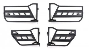 Jeep Wrangler JK Tube Doors - Front + Rear - Fishbone Offroad - Black - `07-`18