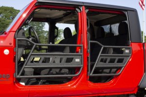 Jeep Gladiator Tube Doors - Front + Rear - Fishbone Offroad - Black Textured - 2020