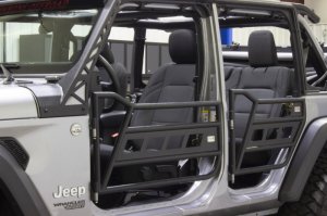 Jeep Gladiator Tube Doors - Front + Rear - Fishbone Offroad - Black Textured - 2020