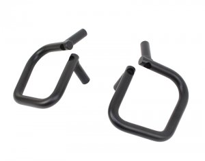 Jeep Wrangler JK Grab Handles - Front + Rear - Fishbone Offroad - Steel - Blk Txtrd Powdercoat - Black - `07-`18