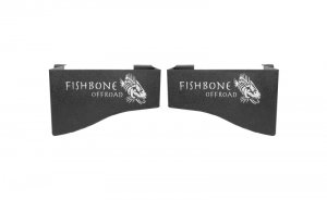 Jeep Wrangler JK Wheel Well Storage Bin - Fishbone Offroad - Black Textured - `07-`18