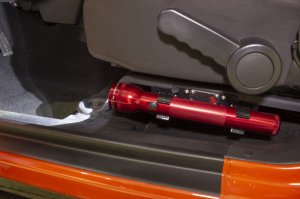 Jeep Wrangler JK Flashlight Mount - Front Seat - Fishbone Offroad - Black - `07-`18