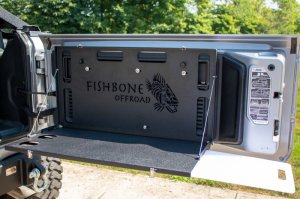 Jeep Wrangler JL Tailgate Table - Fishbone Offroad - Black - 2018