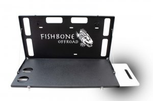 Jeep Wrangler JL Tailgate Table - Fishbone Offroad - Black - 2018