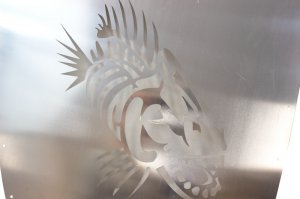 Jeep Wrangler JK Hood Louver - Fishbone Offroad - Raw Unpainted - `07-`18