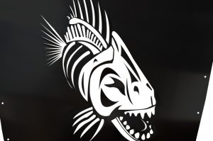 Jeep Wrangler JK Hood Louver - Fishbone Offroad - Black - `97-`02