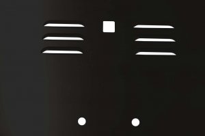 Jeep Wrangler JK Hood Louver - Fishbone Offroad - Black - `03-`06